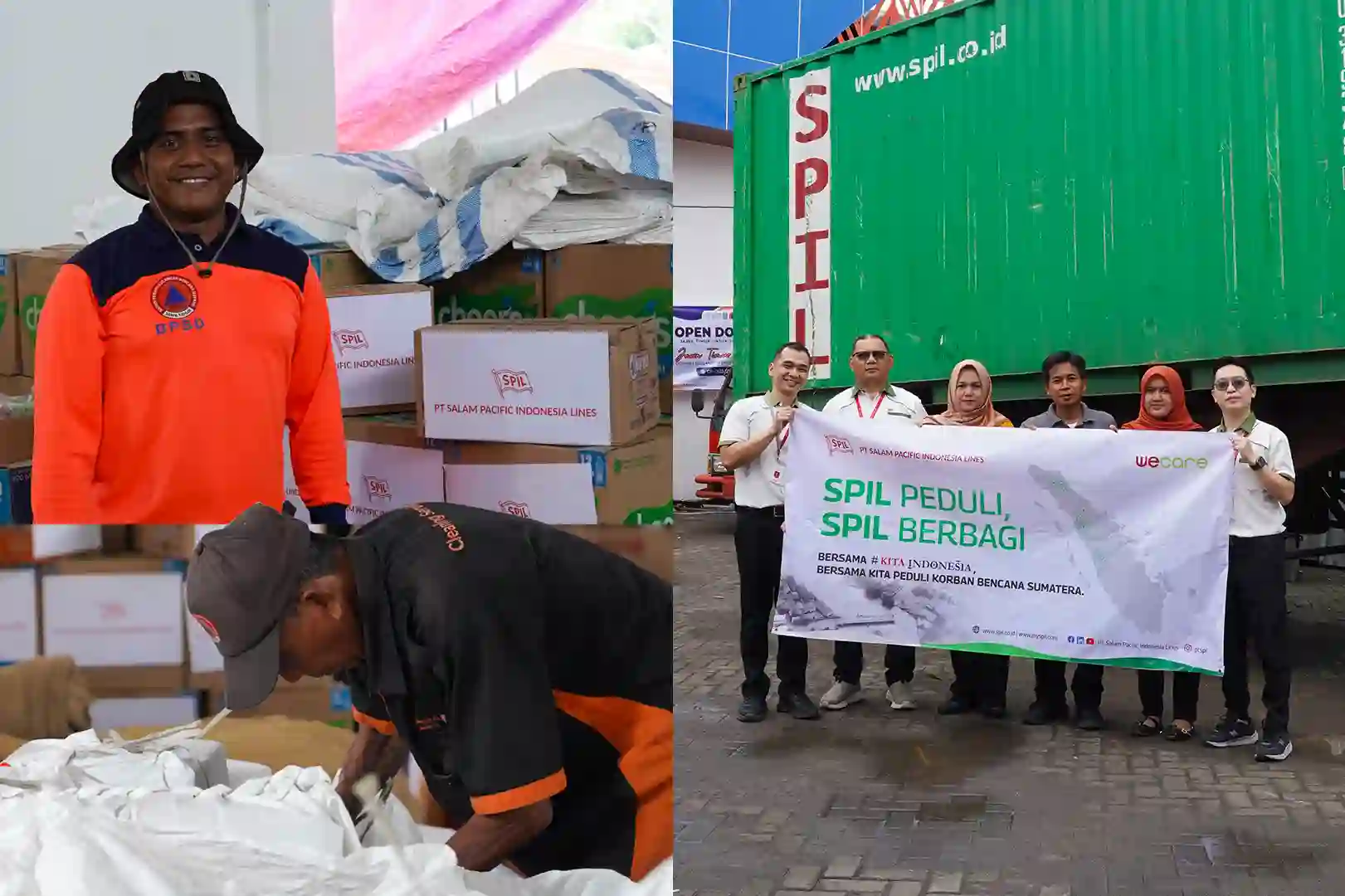 PT SPIL dan BPBD Jatim Kirimkan Bantuan untuk Korban Bencana di Sumatera